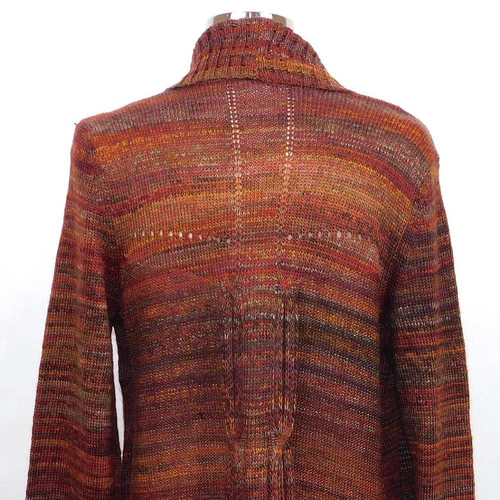 Westport Rust Multi Color Marled Open Front Cardi… - image 6